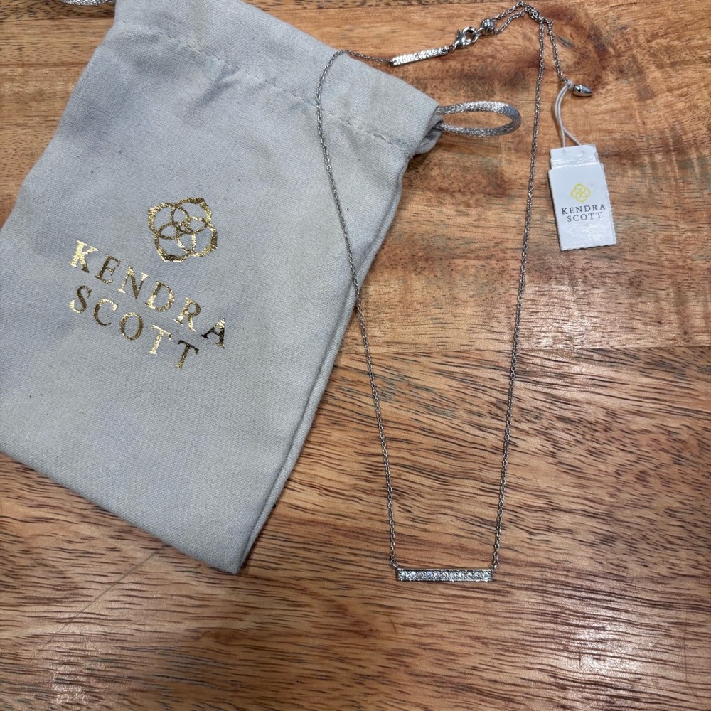 NWT Kendra Scott Addison Silver Chain Short Necklace